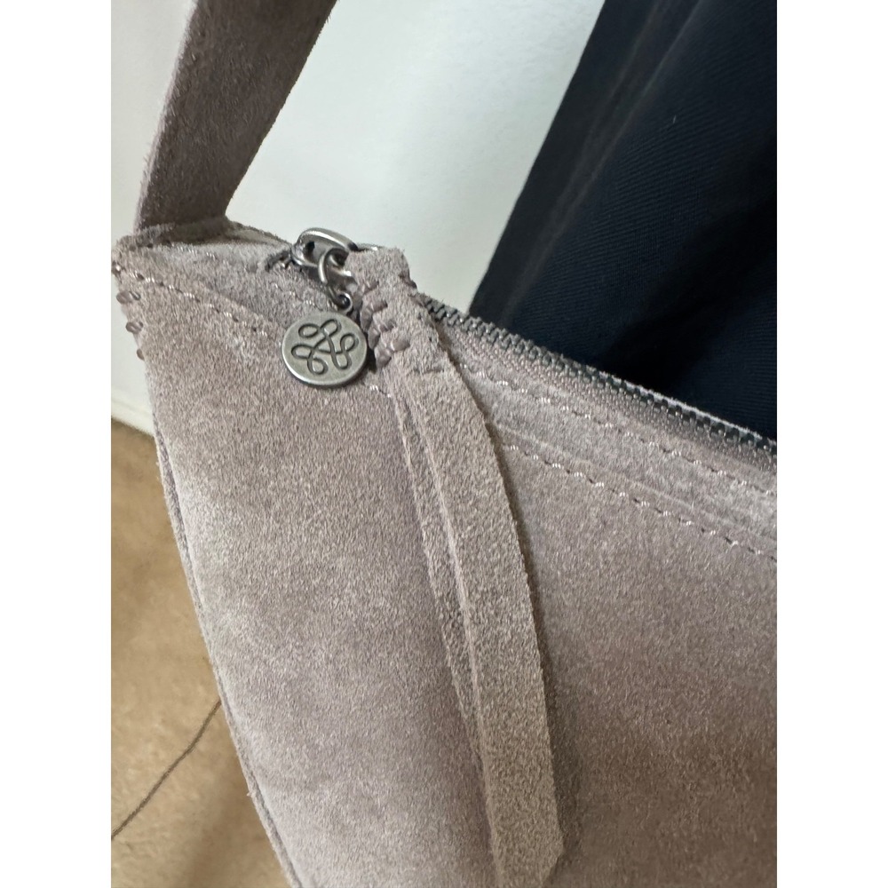 The Sak Suede Saddle Crossbody Bag in Taupe Brown - Picture 7 of 16